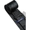 image:imageHISDERN Paisley Ties for Men Solid Tie Handkerchief Floral Mens Necktie amp Pocket Square Set Wedding Classic Mens TiesQ2black