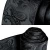 image:imageHISDERN Paisley Ties for Men Solid Tie Handkerchief Floral Mens Necktie amp Pocket Square Set Wedding Classic Mens TiesQ2black