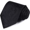 image:imageHISDERN Paisley Ties for Men Solid Tie Handkerchief Floral Mens Necktie amp Pocket Square Set Wedding Classic Mens TiesQ3black1