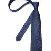 image:imageHISDERN Paisley Ties for Men Solid Tie Handkerchief Floral Mens Necktie amp Pocket Square Set Wedding Classic Mens TiesR2navy Blue