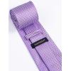 image:imageHISDERN Ties for Men Formal Business Plaid Checked Mens Ties and Pocket Square Set Classic Wedding Necktie HandkerchiefA1lavender