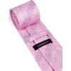 image:imageHISDERN Ties for Men Formal Business Plaid Checked Mens Ties and Pocket Square Set Classic Wedding Necktie HandkerchiefC1pink