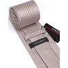 image:imageHISDERN Ties for Men Formal Business Plaid Checked Mens Ties and Pocket Square Set Classic Wedding Necktie HandkerchiefC5pink