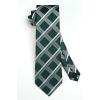 image:imageHISDERN Ties for Men Formal Business Plaid Checked Mens Ties and Pocket Square Set Classic Wedding Necktie HandkerchiefC7greenWhite