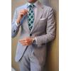 image:imageHISDERN Ties for Men Formal Business Plaid Checked Mens Ties and Pocket Square Set Classic Wedding Necktie HandkerchiefC7greenWhite