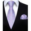 image:imageHISDERN Ties for Men Formal Business Plaid Checked Mens Ties and Pocket Square Set Classic Wedding Necktie HandkerchiefD3lalic