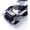 image:imageHISDERN Ties for Men Formal Business Plaid Checked Mens Ties and Pocket Square Set Classic Wedding Necktie HandkerchiefE1black