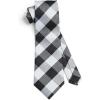 image:imageHISDERN Ties for Men Formal Business Plaid Checked Mens Ties and Pocket Square Set Classic Wedding Necktie HandkerchiefE1black