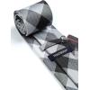 image:imageHISDERN Ties for Men Formal Business Plaid Checked Mens Ties and Pocket Square Set Classic Wedding Necktie HandkerchiefE1grey