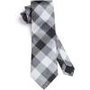 image:imageHISDERN Ties for Men Formal Business Plaid Checked Mens Ties and Pocket Square Set Classic Wedding Necktie HandkerchiefE1grey