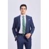 image:imageHISDERN Ties for Men Formal Business Plaid Checked Mens Ties and Pocket Square Set Classic Wedding Necktie HandkerchiefE2green