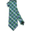 image:imageHISDERN Ties for Men Formal Business Plaid Checked Mens Ties and Pocket Square Set Classic Wedding Necktie HandkerchiefE2green