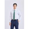 image:imageHISDERN Ties for Men Formal Business Plaid Checked Mens Ties and Pocket Square Set Classic Wedding Necktie HandkerchiefE2green