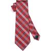 image:imageHISDERN Ties for Men Formal Business Plaid Checked Mens Ties and Pocket Square Set Classic Wedding Necktie HandkerchiefE2red