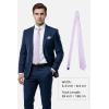 image:imageHISDERN Ties for Men Formal Business Plaid Checked Mens Ties and Pocket Square Set Classic Wedding Necktie HandkerchiefF3purple  Pink
