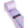 image:imageHISDERN Ties for Men Formal Business Plaid Checked Mens Ties and Pocket Square Set Classic Wedding Necktie HandkerchiefF3purple  Pink