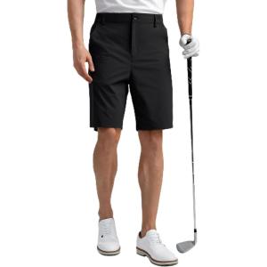 image:imageHISDERN AIR 311 Mens Golf Short S2XL Active Lightweight DryFit Stretch Quick Dry for Business CasualBlack