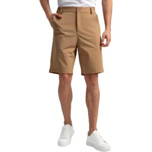 image:imageHISDERN AIR 311 Mens Golf Short S2XL Active Lightweight DryFit Stretch Quick Dry for Business CasualKhaki