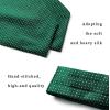 image:imageHISDERN Dark Green Mens Neck Tie Pocket Square Set Emerald Green Silk Ascot Ties for Men