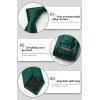 image:imageHISDERN Dark Green Mens Neck Tie Pocket Square Set Emerald Green Silk Ascot Ties for Men