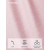 image:imageHISDERN Ties for Men Silk Stripe Plaid Tie Pocket Square Cufflinks Set Classic Necktie Formal Wedding BusinessLight Pink