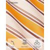 image:imageHISDERN Ties for Men Silk Stripe Plaid Tie Pocket Square Cufflinks Set Classic Necktie Formal Wedding BusinessOrange