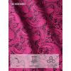 image:imageHISDERN Ties for Men Paisley Tie and Pocket Square Cufflinks Set Formal Classic Floral Necktie Handkerchief Wedding PartyPpink Paisley 2