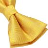 image:imageHISDERN Pretied Bow Ties for Men Adjustable Mens Bowtie and Pocket Square Cufflinks Set for Wedding Party PromC1gold