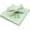 image:imageHISDERN Pretied Bow Ties for Men Adjustable Mens Bowtie and Pocket Square Cufflinks Set for Wedding Party PromD3 Sage Green