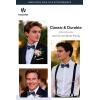 image:imageHISDERN Pretied Bow Ties for Men Adjustable Mens Bowtie and Pocket Square Cufflinks Set for Wedding Party PromF3navy Blue Paisley