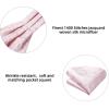 image:imageHISDERN Ascot Ties for Men Paisley Floral Ascot and Pocket Square Set Classic Self Tie Mens Cravat Handkerchief for WeddingA14pink