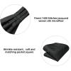 image:imageHISDERN Ascot Ties for Men Paisley Floral Ascot and Pocket Square Set Classic Self Tie Mens Cravat Handkerchief for WeddingA24black2