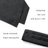 image:imageHISDERN Ascot Ties for Men Paisley Floral Ascot and Pocket Square Set Classic Self Tie Mens Cravat Handkerchief for WeddingA24black2