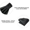 image:imageHISDERN Ascot Ties for Men Paisley Floral Ascot and Pocket Square Set Classic Self Tie Mens Cravat Handkerchief for WeddingA25black3