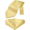 image:imageHISDERN Ascot Ties for Men Paisley Floral Ascot and Pocket Square Set Classic Self Tie Mens Cravat Handkerchief for WeddingA31gold