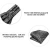 image:imageHISDERN Ascot Ties for Men Paisley Floral Ascot and Pocket Square Set Classic Self Tie Mens Cravat Handkerchief for WeddingA33black