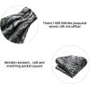 image:imageHISDERN Ascot Ties for Men Paisley Floral Ascot and Pocket Square Set Classic Self Tie Mens Cravat Handkerchief for WeddingA4black White