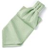 image:imageHISDERN Mens Silk Ascot Tie amp Pocket Square Set Sage Green Formal Cravat Necktie for Wedding Party with Elegant Box