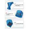 image:imageHISDERN Mens Silk Cravat Ascot amp Tie Set Blue Wedding Pocket Square Combo Classic Woven Neckwear in Elegant Box