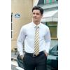 image:imageHISDERN Ties for Men Plaid Checkered Tie with Pocket Square Woven Business Formal Necktie Handkerchief Set Wedding PartyByellow 2