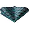 image:imageBow Ties for Men Check Plaid Self Tie Bow Tie and Pocket Square Bowtie Formal Tuxedo Wedding Bowties Handkerchief SetD07green Black