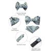 image:imageBow Ties for Men Check Plaid Self Tie Bow Tie and Pocket Square Bowtie Formal Tuxedo Wedding Bowties Handkerchief SetD08greenLight Blue