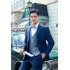 image:imageBow Ties for Men Check Plaid Self Tie Bow Tie and Pocket Square Bowtie Formal Tuxedo Wedding Bowties Handkerchief SetD08greenLight Blue
