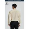 image:imageHISDERN 503 Mens Dress Shirt Slim Fit Long Sleeve Button Down Wrinkle Free Set with Tie Pocket Square Formal Business WeddingBeigeBrown