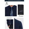 image:imageHISDERN 503 Mens Dress Shirt Slim Fit Long Sleeve Button Down Wrinkle Free Set with Tie Pocket Square Formal Business WeddingBlue4Paisley