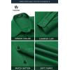 image:imageHISDERN 503 Mens Dress Shirt Slim Fit Long Sleeve Button Down Wrinkle Free Set with Tie Pocket Square Formal Business WeddingGreen2Paisley