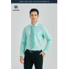 image:imageHISDERN 503 Mens Dress Shirt Slim Fit Long Sleeve Button Down Wrinkle Free Set with Tie Pocket Square Formal Business WeddingGreen3Floral