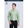 image:imageHISDERN 503 Mens Dress Shirt Slim Fit Long Sleeve Button Down Wrinkle Free Set with Tie Pocket Square Formal Business WeddingGreen4Plaid