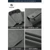 image:imageHISDERN 503 Mens Dress Shirt Slim Fit Long Sleeve Button Down Wrinkle Free Set with Tie Pocket Square Formal Business WeddingGreyPattern