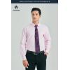 image:imageHISDERN 503 Mens Dress Shirt Slim Fit Long Sleeve Button Down Wrinkle Free Set with Tie Pocket Square Formal Business WeddingPinkPaisley